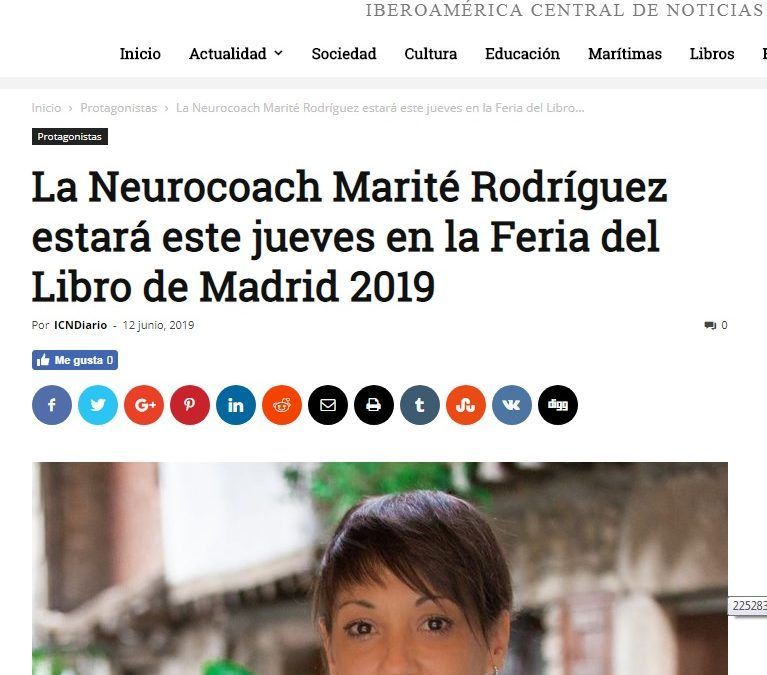 ICNDiario informa de la firma del “GuíaBurros: Neurocoaching”, de Marité Rodríguez